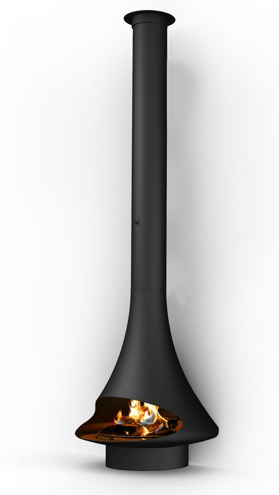 Traforart. Цилиндрический пьедестал (?500 мм) сплошной (на ножке), черный