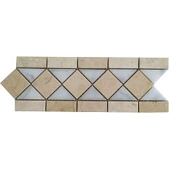 Бордюр Geminis 305 Bl.Macael/Caliza Moka (30x11x1)