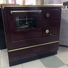 Плита дровяная мод. FIKO 3U80 Ms (бордовый левая)09