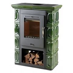 Печь дровяная мод. BORGHOLM ceramic (olivegreen)