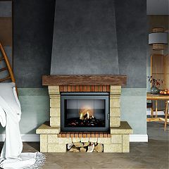 Облицовка Bellerive SR (желт.) с деревянной балкой