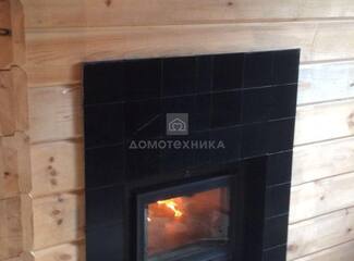Печь-каменка SAGA 27 TS 1 (Kastor) + Керамический дымоход Hart D140 + Плитка из талькохлорита