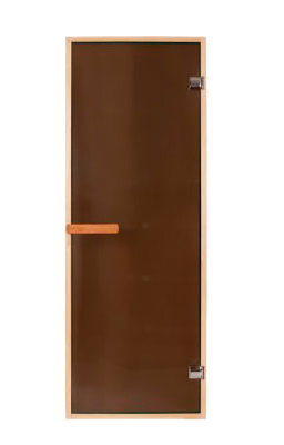 Дверь PREMIO 700х1870, стекло - бронза, коробка - липа